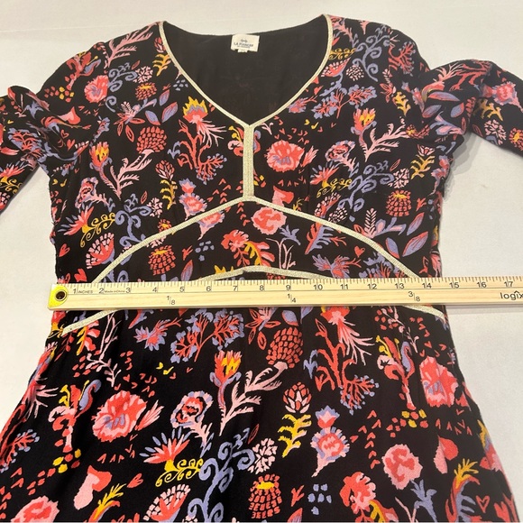 La Fiancée‎ Floral Black Dress - Picture 8 of 15